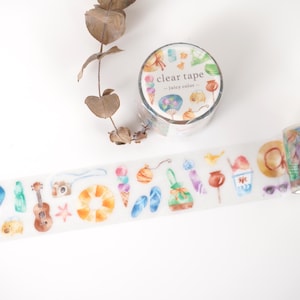 Summer Clear Tape - Sappige kleur - zomeraccessoires van mindwave uit Japan