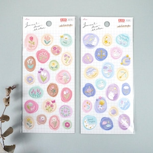 Adesivo decorativo per diario -Stamp3/Stamp4- di Daiso dal Giappone