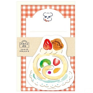 2 padrões de mini letras "Harapeko kissa(cafe)" - Bolo enrolado - do Japão