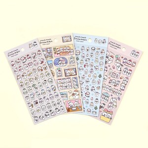 Feuille d'autocollants « Bonhomme de neige mochi mochi » par GAIA