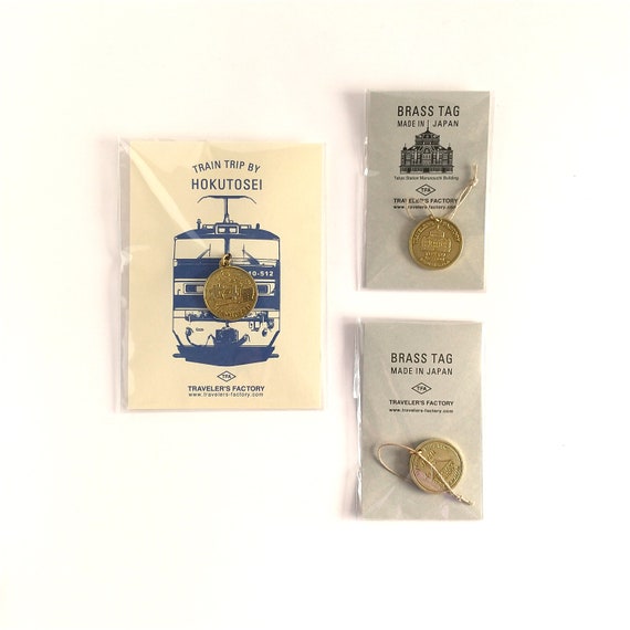 Traveler's Notebook Charm Brass Tag Travelers Factory - Etsy Hong Kong