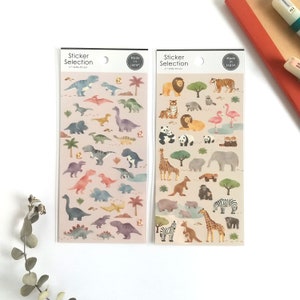 Sélection d'autocollants « Dinosaure/Animal » du Japon<GAIA>