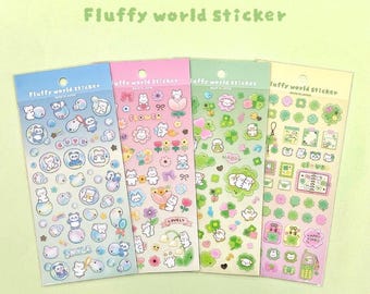 Fluffy world  sticker from Japan by GAIA
