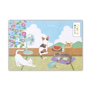 Postal "Gato de verano" de Japón