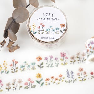 Taśma maskująca COZY - Kwiat - z Japonii firmy Mind Wave Washi Tape