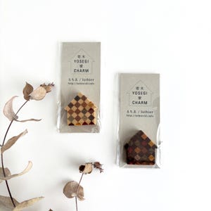 Traveler&#39;s notebook  &quot;Ruchie(るちゑ)&quot;Yosegi Wooden charms House shape Travelers Factory