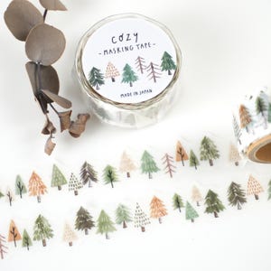 COSY-afplaktape -Forest- uit Japan van mindwave-washitape