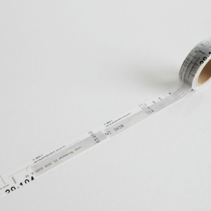 Cinta adhesiva YOHAKU "Haiiro" de Japón washi tape