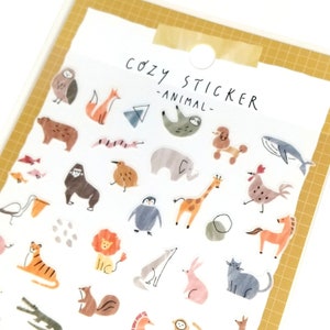 COSY STICKER ANIML Masking Sticker aus Japan<mind wave>