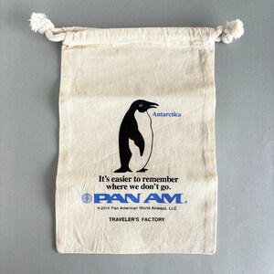 Sac en coton Traveller's Factory Carnet de notes PANAM Penguin Travelers