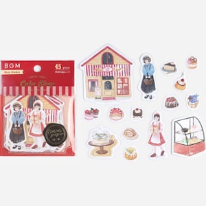 Adhesivo en escamas "LITTLE SHOP/Pastelería" de BGM