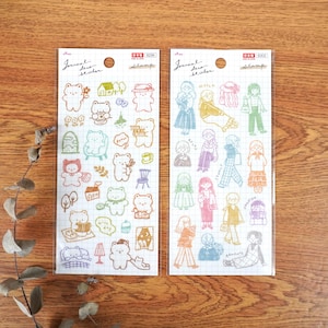 Journal Deko Aufkleber -Stamp/Stamp2- von Daiso aus Japan