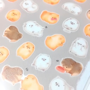 Mame Mame Tier Sticker (Spitzspitz) Masking Sticker aus Japan<mind wave>