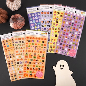 Chocotto Robben Serie Halloween Stickerbogen aus Japan<GAIA>