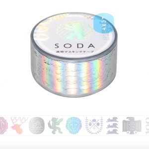 Transparante tape SODA Aurora-folie -embleem-