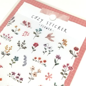 GEZELLIGE STICKER Maskersticker 'FLOWER' uit Japan<mindwave>