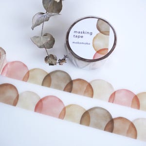Gestanste washi-tape -mokomoko- uit Japan van mindwave-afplaktape