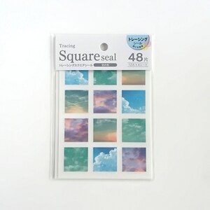 Pegatina cuadrada para calcar "Sky Color" de Japón