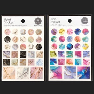Sticker ponctuel en washi « Naturel/coloré » importé du Japon (GAIA)