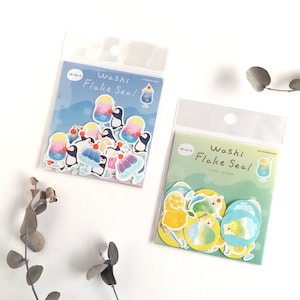 Sticker flocon en Washi, édition limitée d'été, importé du Japon<Furukawashiko>
