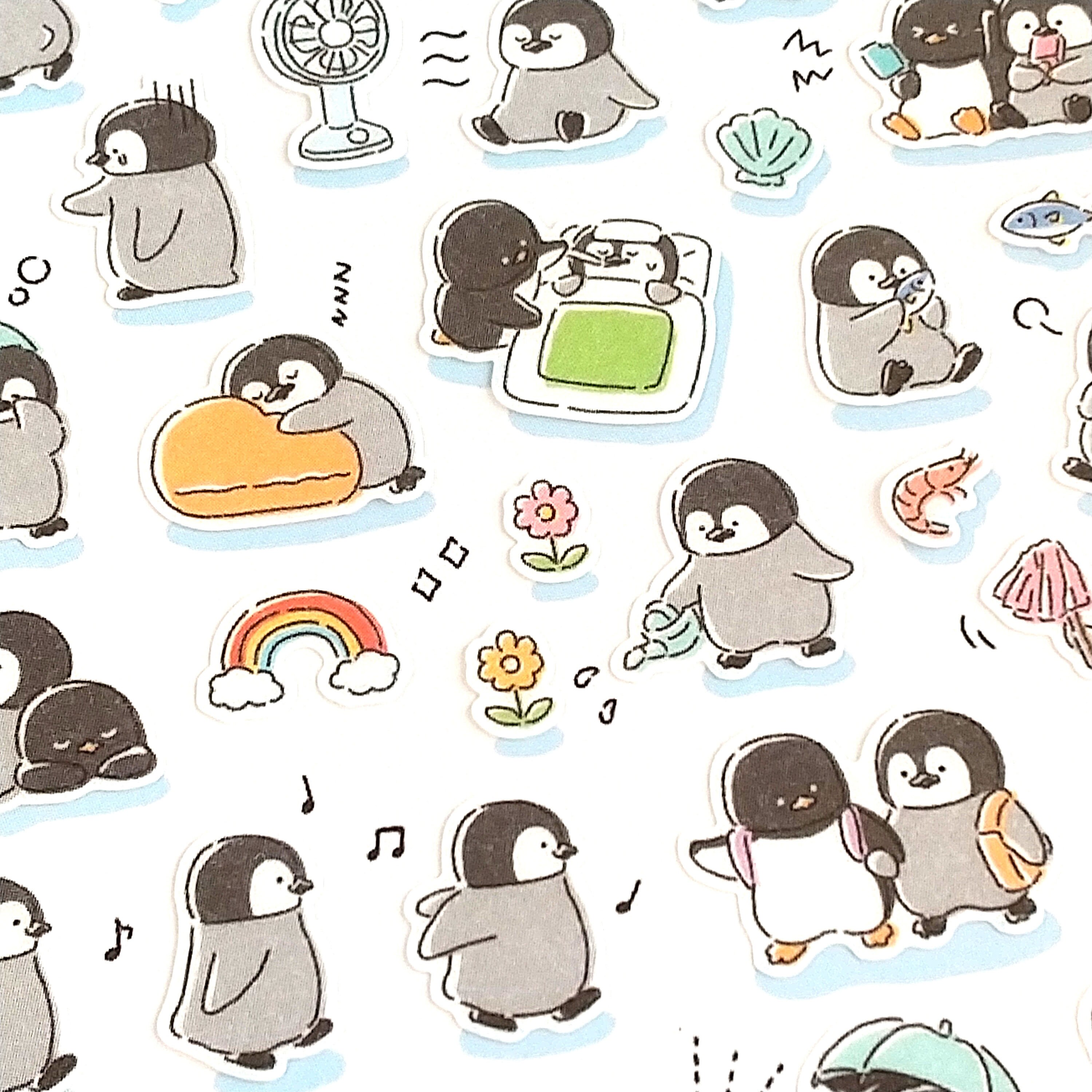 Adesivi Washi GAIA A Fiocchi Vita Marina – 40 Pezzi Con Pinguini, Foche E Delfini, MADE IN JAPAN