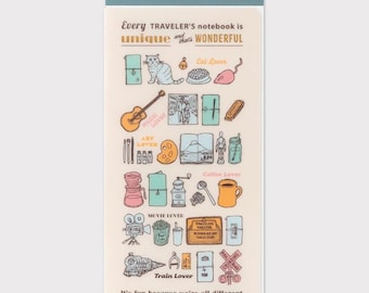 Cuaderno TRAVELER'S con carpeta transparente, tamaño regular 2026 -Cada cuaderno TRAVELER'S es único y eso es maravilloso- Fábrica Traveler's