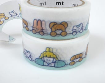 mt Limited Edition -miho miyaudhi animals- washi tape masking tape kamoi