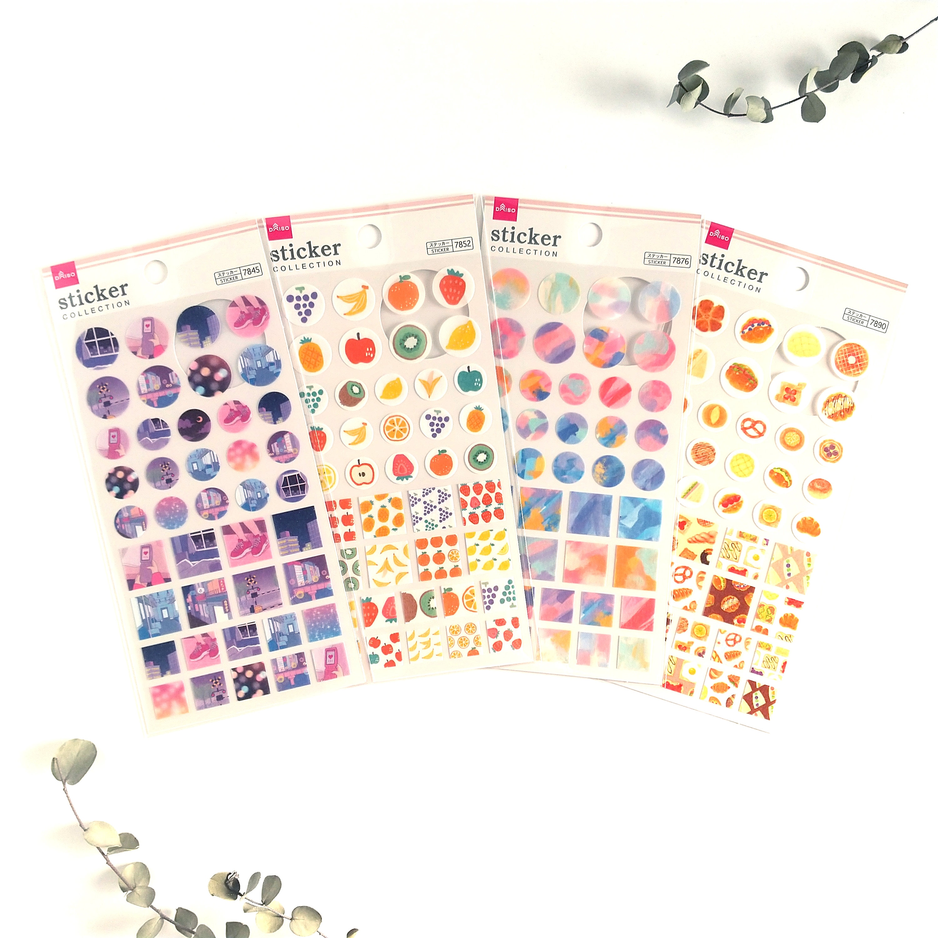 Sticker Collection motif by DAISO From Japan Finland, Daiso Stickers
