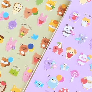 Seleção de adesivos "Pequenos animais" do Japão<GAIA>