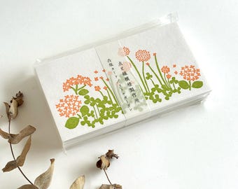 Tarjeta impresa con puntos y líneas (Little Garden) de classiky, de Japón.