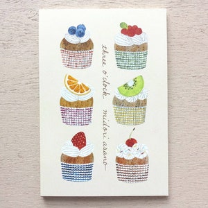 Midori Asano vykortset - Klockan tre -