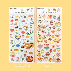 Aufkleberauswahl "Friendly Food2" Japanisches Essen/Süßigkeiten aus Japan GAIA