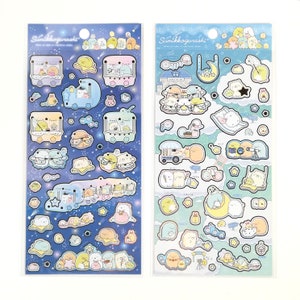 2021 augustus nieuwe Sumikkogurashi-sticker "Starry sky walk" (marineblauw/blauw) van <San-X>