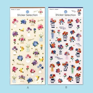 Sélection d'autocollants « Vase à fleurs » du Japon<GAIA>