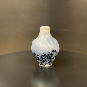 Ceramic vase in blues