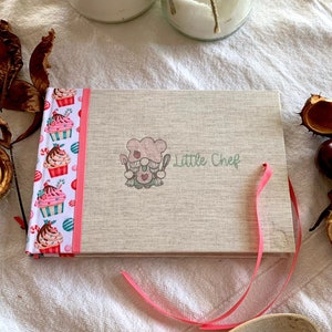 Recipe book for children in catalan white, Spanish or English to write personalized | Cookbook Chef Junior | Kids recipe book |