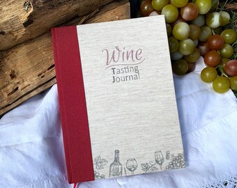 Wine journal book | Notebook for Wine Lovers | Gifts ideas | Wine Notes | Wine taste notebook Spanish or Català Edition | Handmade Stationery