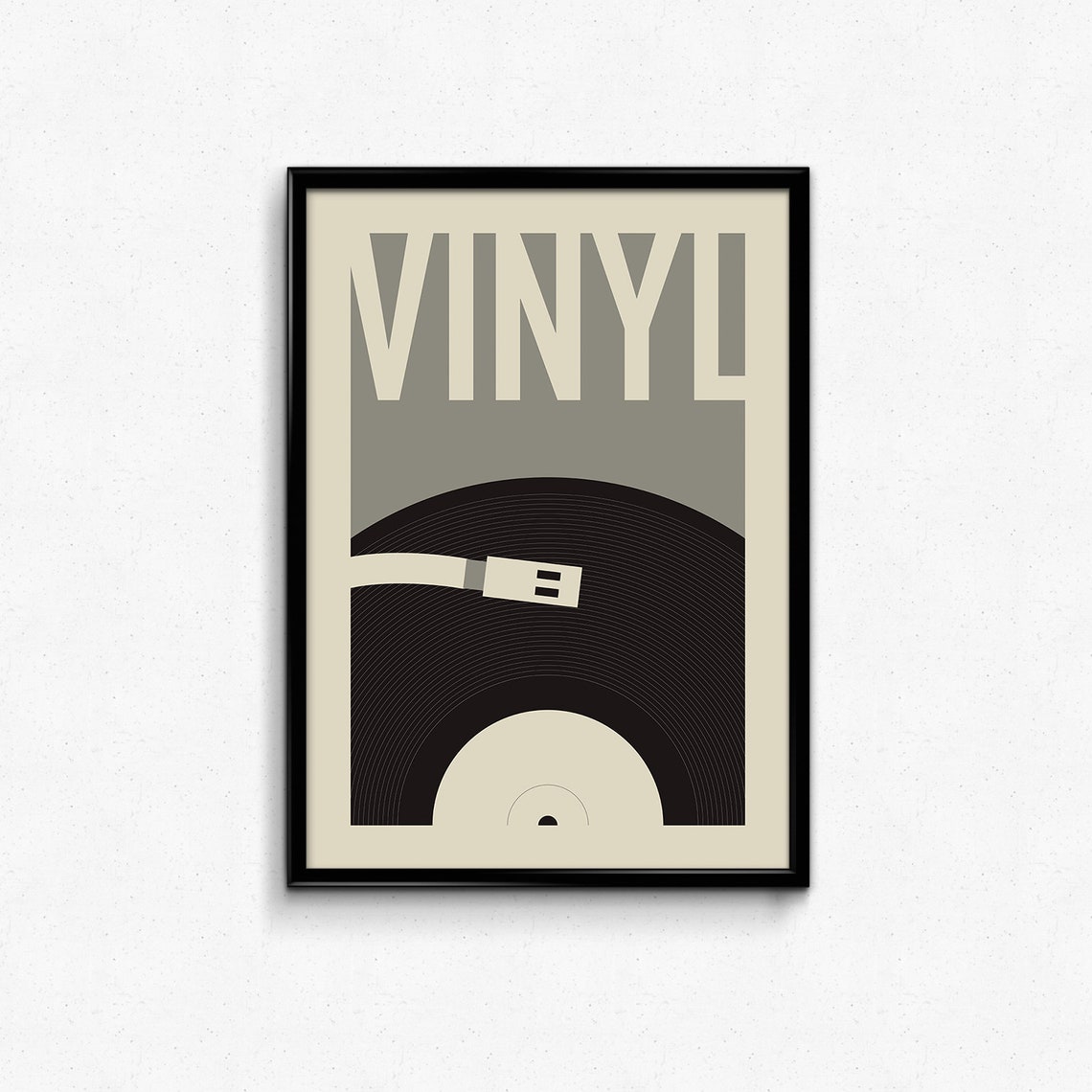 Vinyl Record poster Vinyl Record Art print Printable Wall Etsy