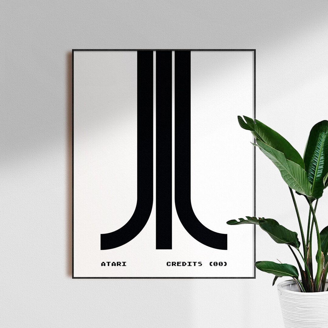 Atari 1980s Video Game Poster Atari Video Gaming Art Print Atari Arcade