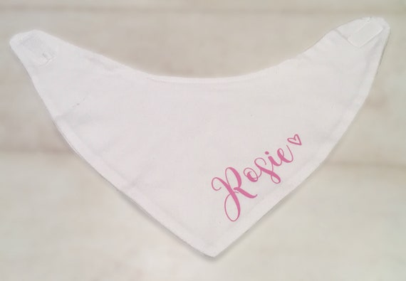 PERSONALISED EMBROIDERED BABY BANDANA BIB CHRISTMAS GIFT BOY GIRL *NEW BABY*