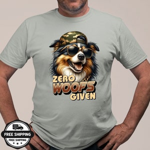 Maglietta Australian Shepherd: maglietta in morbido cotone con raffigurato un cane australiano