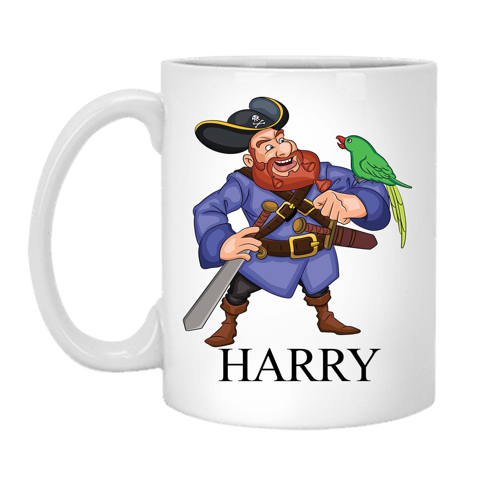 Kids Pirate Mug Personalized Boy's Pirate Mug Pirate29 Etsy