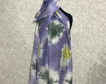 Raw silk scarf - Asian head scarves,  80 x 180 cm / 31.5 x 70.9 inch
