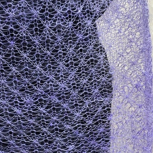 Handstickad sjal i antik spets från Orenburg, 135 x 135 cm / 53 x 53 tum