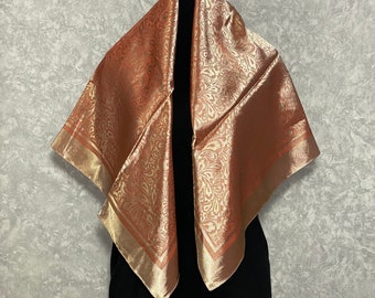 Uzbek square shawl in 3 variations,  36.2 x 36.2 inch / 92 x 92 cm