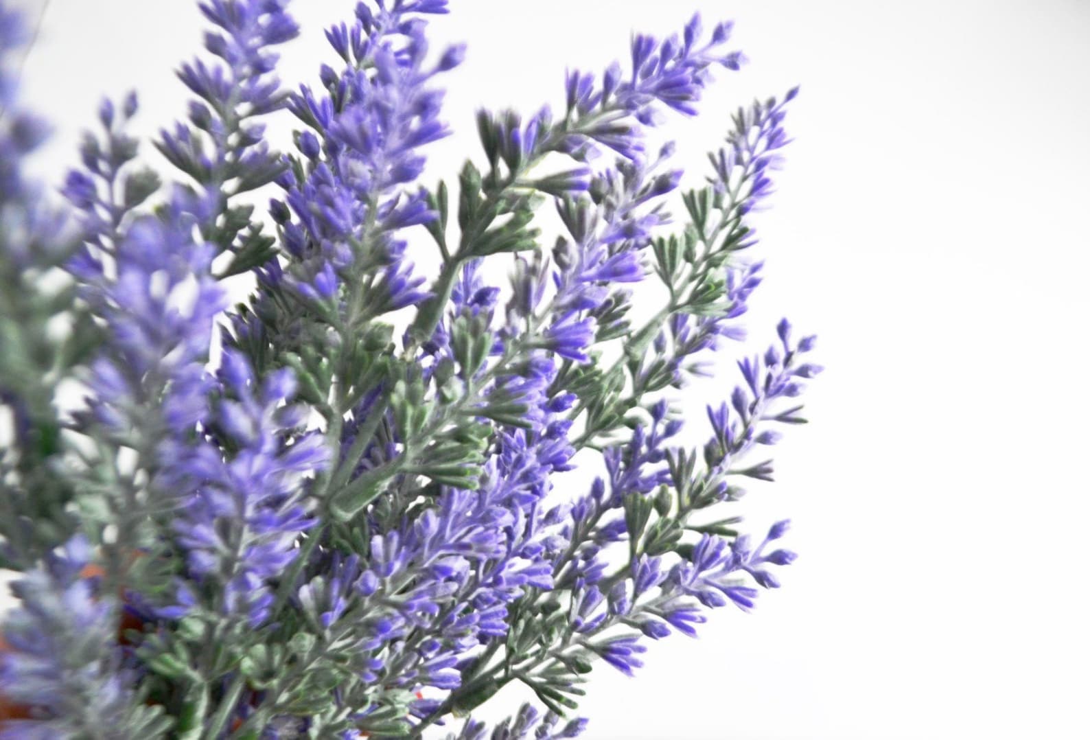 Artificial Lavender stems 7 pieces Purple Lavender Fake Etsy