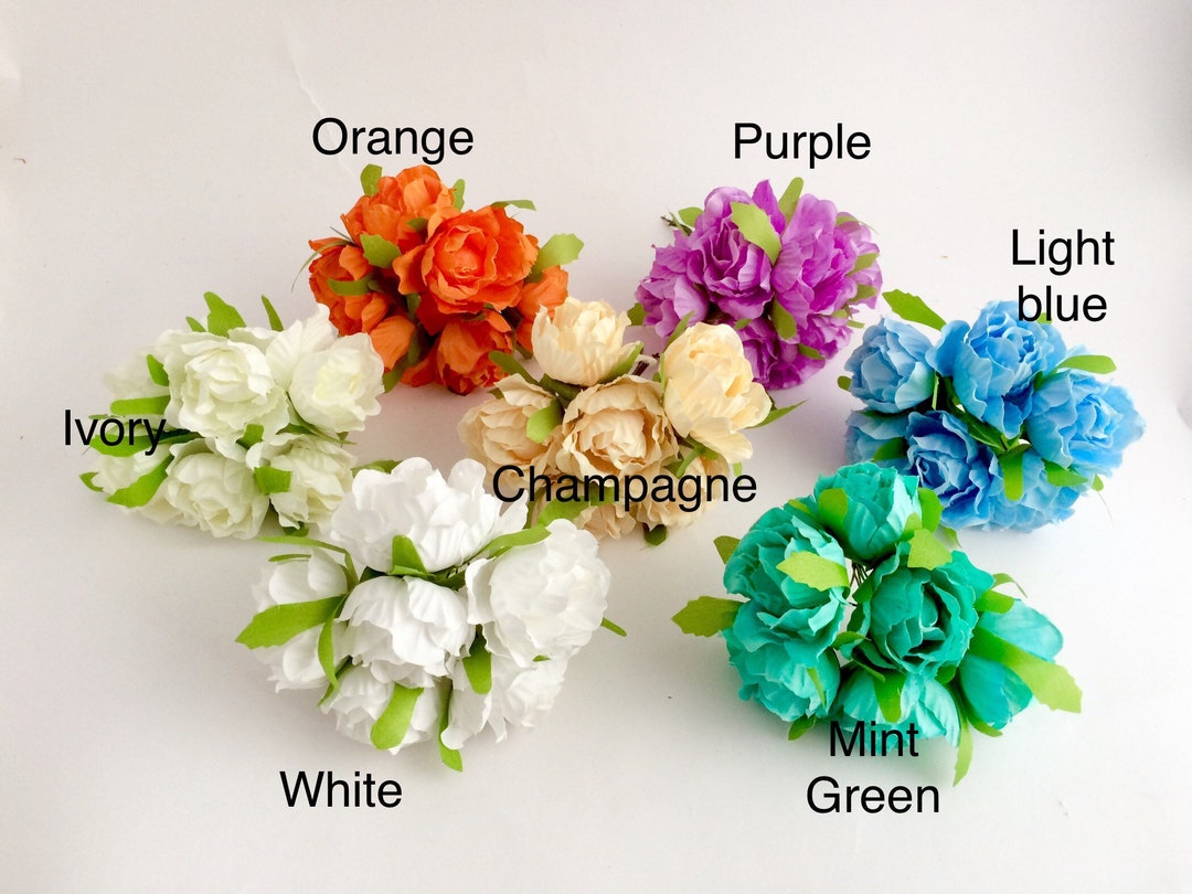 Silk Artificial Roses, Boutonniere Flowers, Faux Roses, Mini Bouquet ...