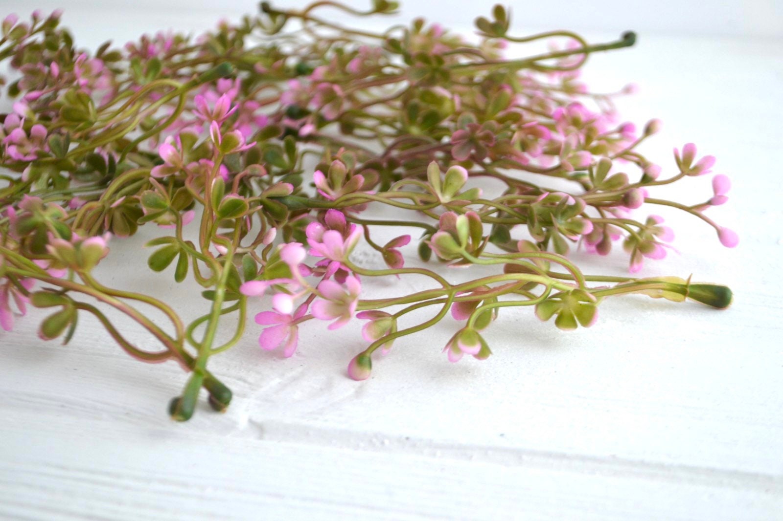 25 Sprigs Pink Tiny Artificial Flowers Small Filler Fake Etsy