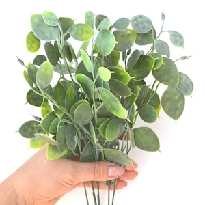 5 Artificial greenery Leaves stems Faux greenery stems Fake plants Greenery table decor Faux greenery Fake greenery stems