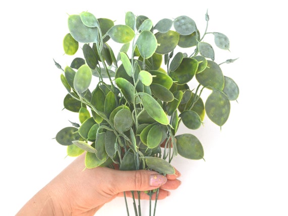 5 Artificial Greenery Leaves Stems Faux Greenery Stems Fake Plants